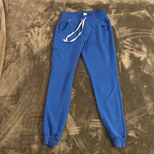 FIGS royal blue Zamora jogger scrub pants